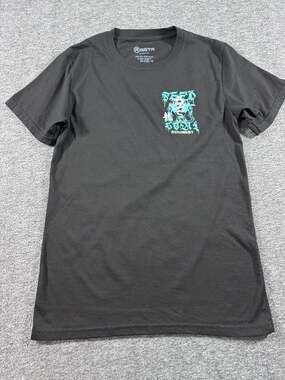 RGSTR Black Dragon Logo Japanese Grunge Graphic T-Shirt Small